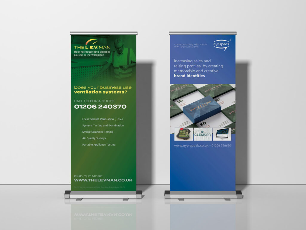 Printed roller banners - large scale editorial
